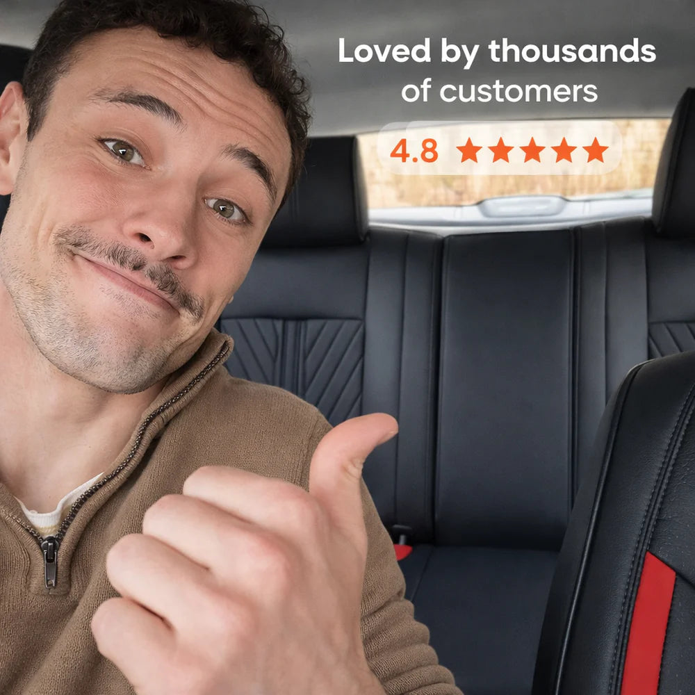 Black & Blue Car Seat Covers