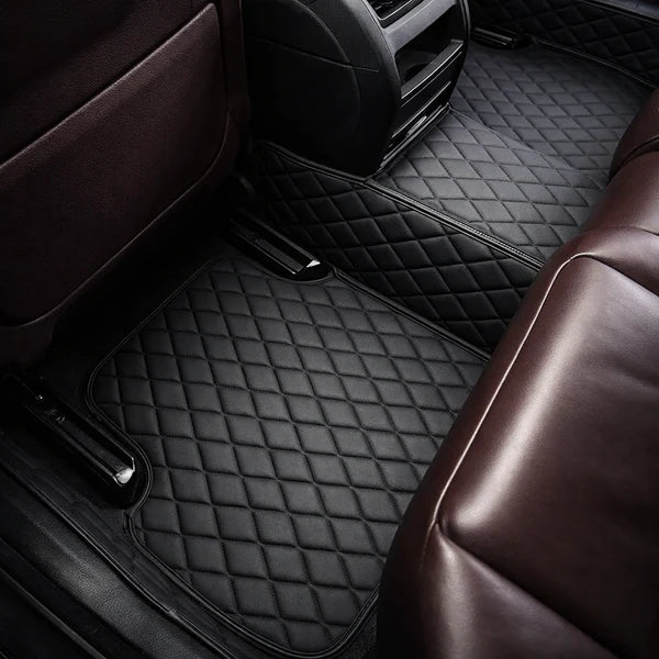 Custom Leather Floor Mats