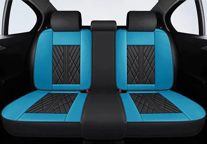 Black & Blue Car Seat Covers