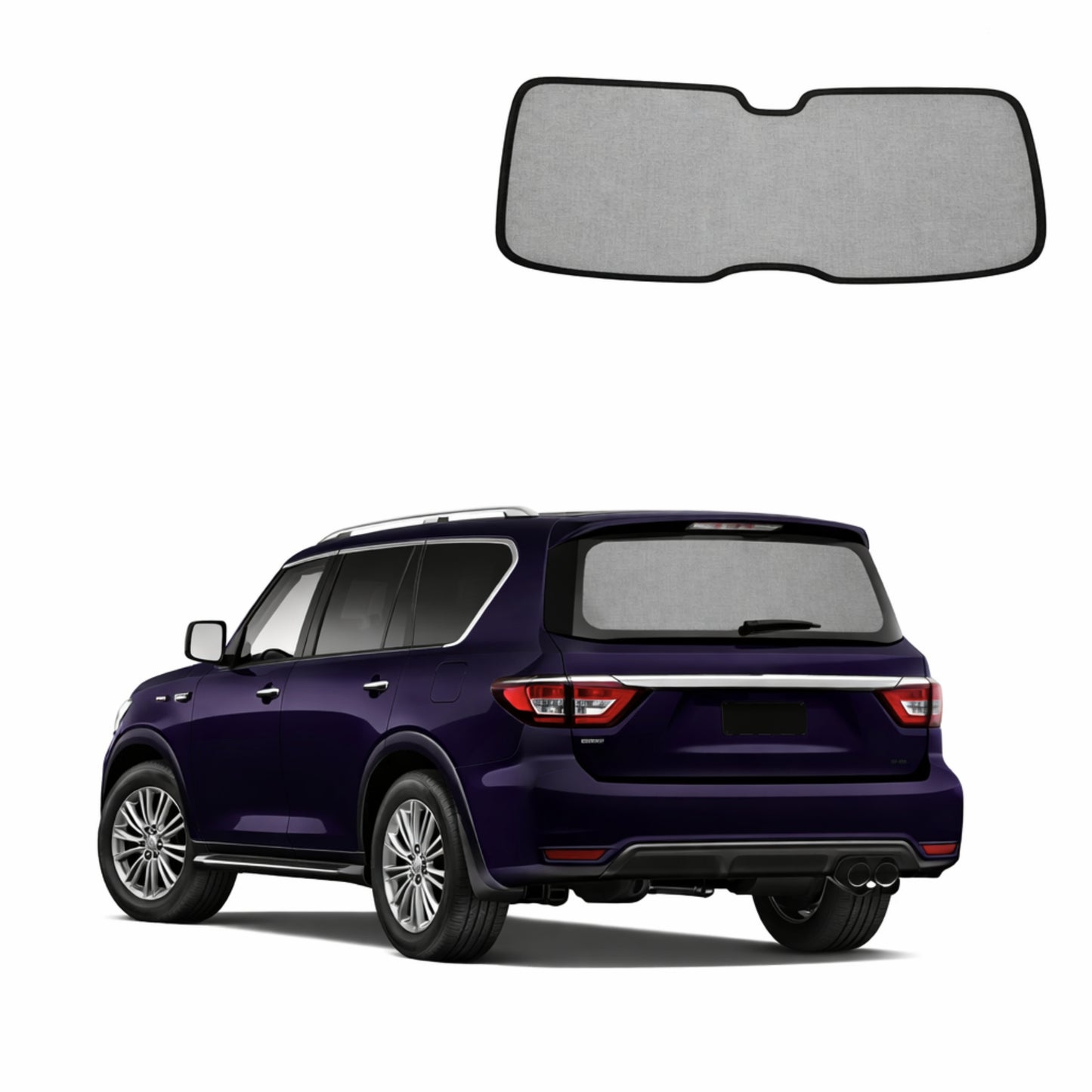 Nissan Patrol/Armada 6th Generation (Y62; 2010-Present) | Infiniti QX56/QX80 2nd Generation Rear Windscreen Shade (Without Rear View Monitor) (2010-2024)