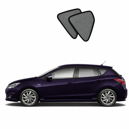 Nissan Pulsar/Tiida Hatchback 2nd Generation Port Window Shades (C12; 2011-2018)