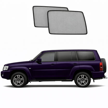 Nissan Patrol 5th Generation Port Window Shades (Different Size Rear Air Vent) (Y61; 1997-2016)