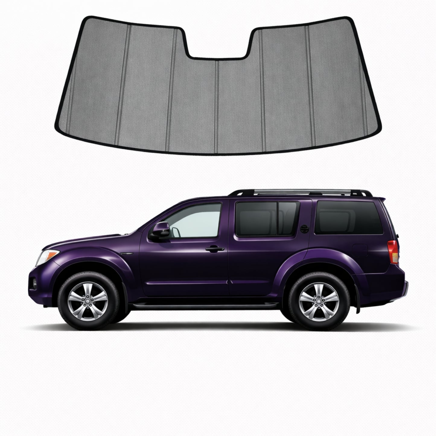 Nissan Pathfinder 3rd Generation Front Windscreen Sun Shade (R51; 2005-2012)