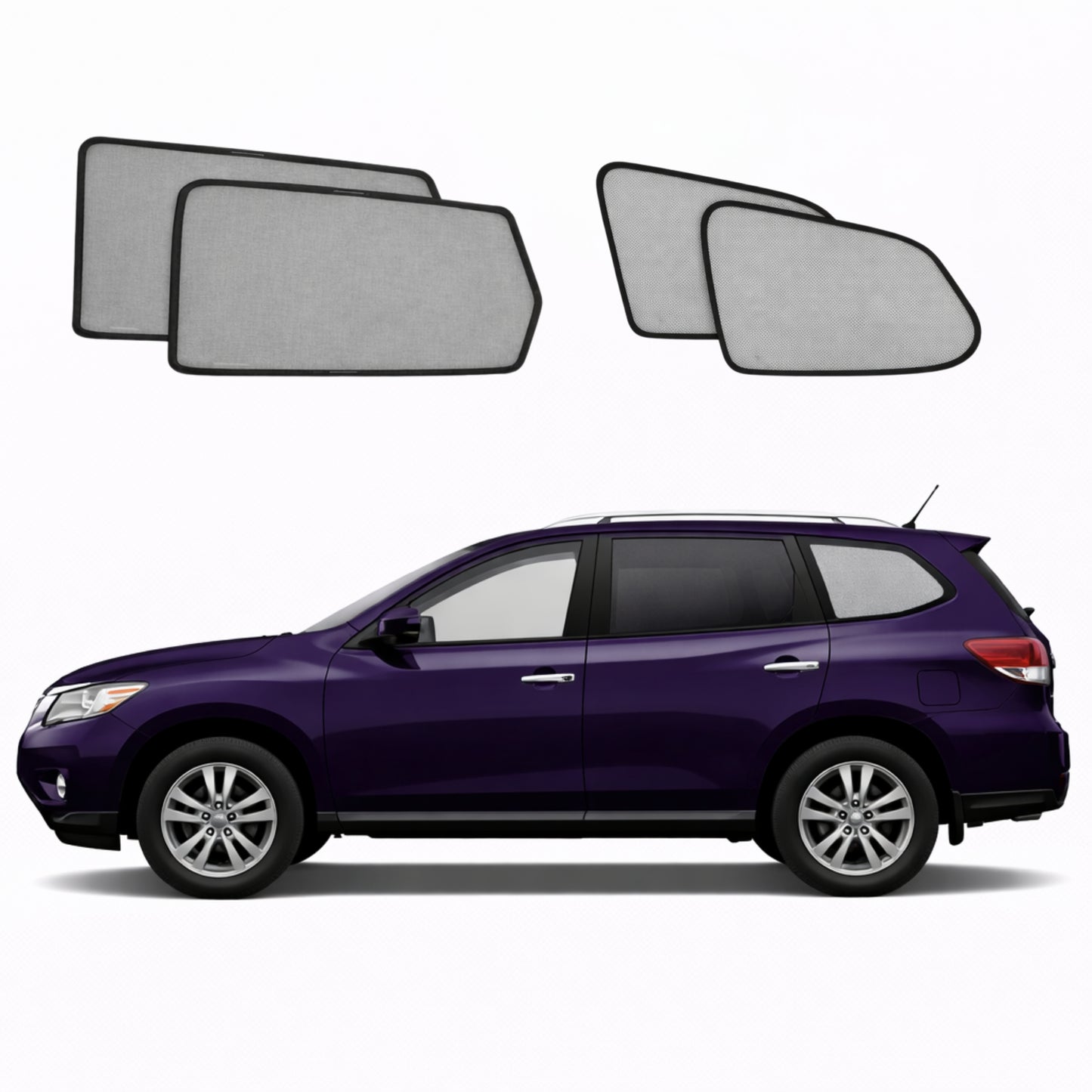 Nissan Pathfinder 4th Generation Car Window Shades (R52; 2013-2021)