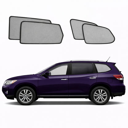 Nissan Pathfinder 4th Generation Car Window Shades (R52; 2013-2021)