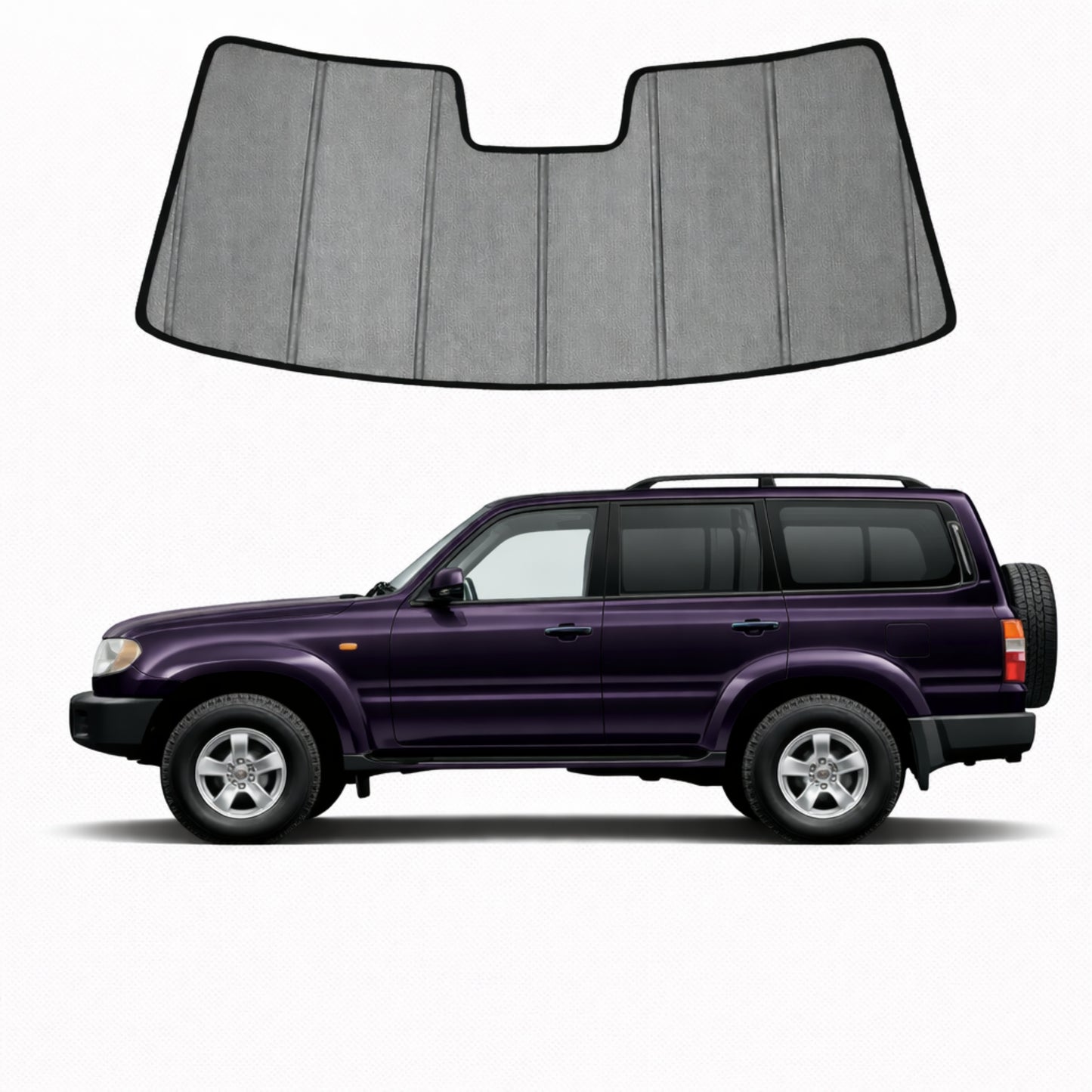 Toyota LandCruiser 80 Series Front Windscreen Sun Shade (J80; 1990-1997)