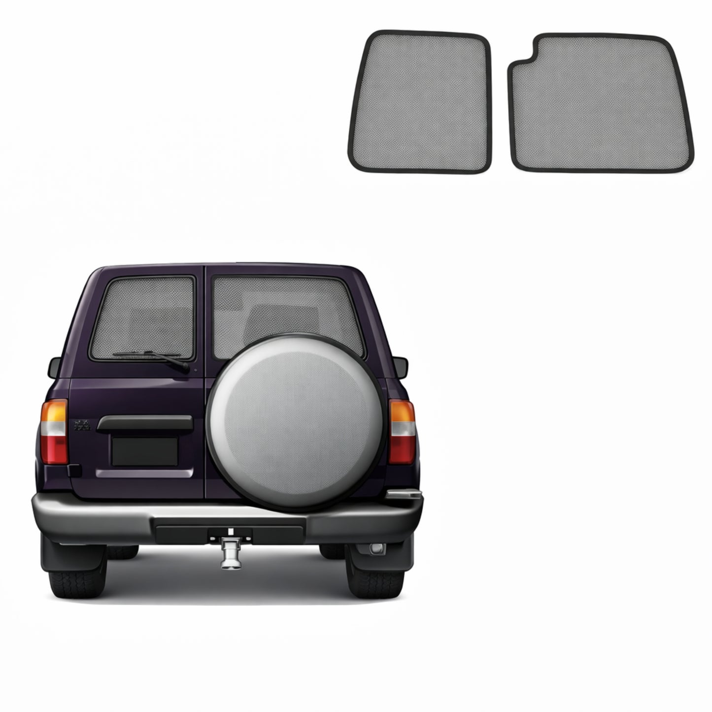 Toyota LandCruiser 80 Series Rear Windscreen Shade (Barn Doors) (J80; 1990-1997)