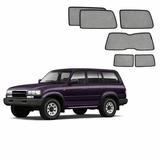 Toyota LandCruiser 80 Series Car Window Shades (J80; 1990-1997)