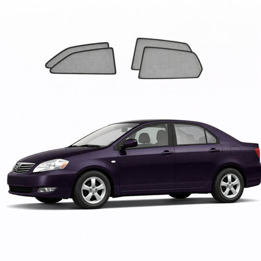 Toyota Corolla Sedan 9th Generation Car Window Shades (E120/E130; 2000-2007)