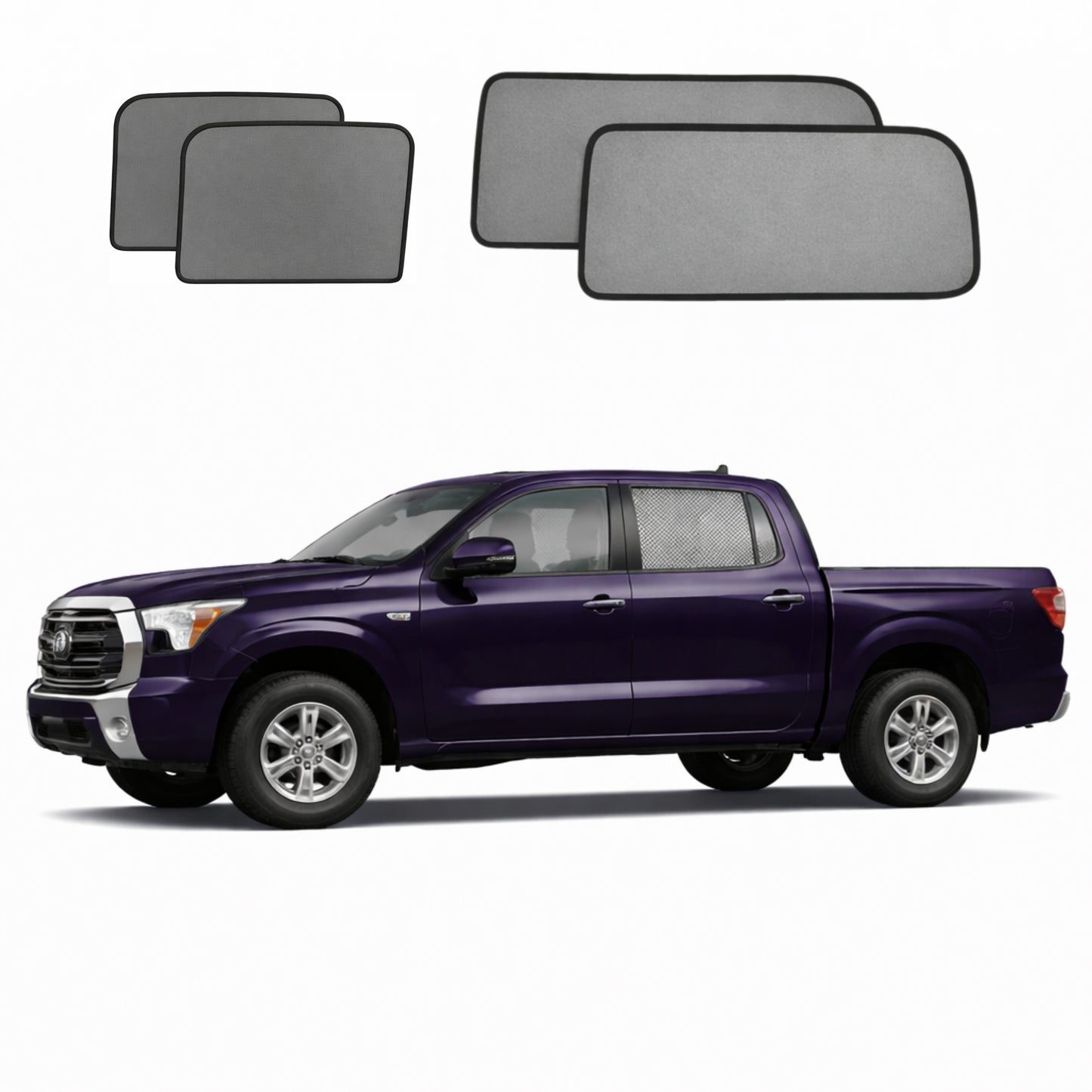 Toyota Tundra Double Cab 3rd Generation Car Window Shades (XK70; 2021-Present)