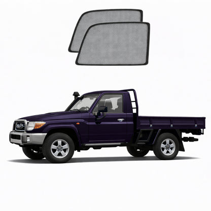 Toyota LandCruiser 70 Series Single Cab Car Window Shades (79 Series; 1984-Present)