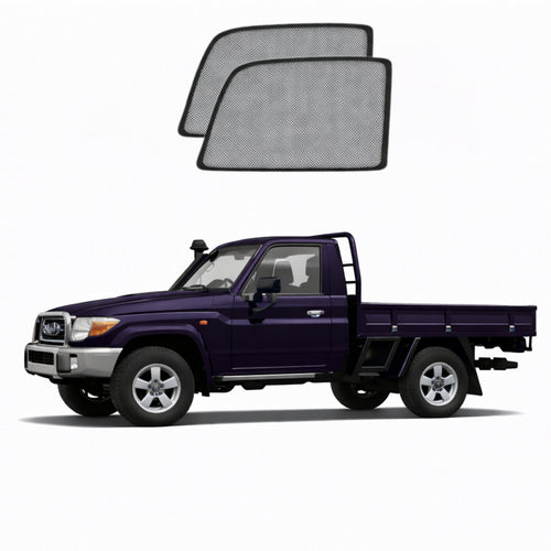 Toyota LandCruiser 70 Series Single Cab Car Window Shades (79 Series; 1984-Present)