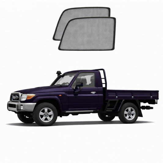 Toyota LandCruiser 70 Series Single Cab Car Window Shades (79 Series; 1984-Present)