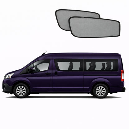 Toyota HiAce Commuter 6th Generation Sliding Door and Side Window Car Window Shades (SLWB) (H300; 2019-Present)