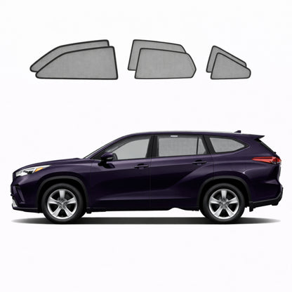 Toyota Kluger/Highlander 4th Generation Car Window Shades (XU70; 2019-Present)