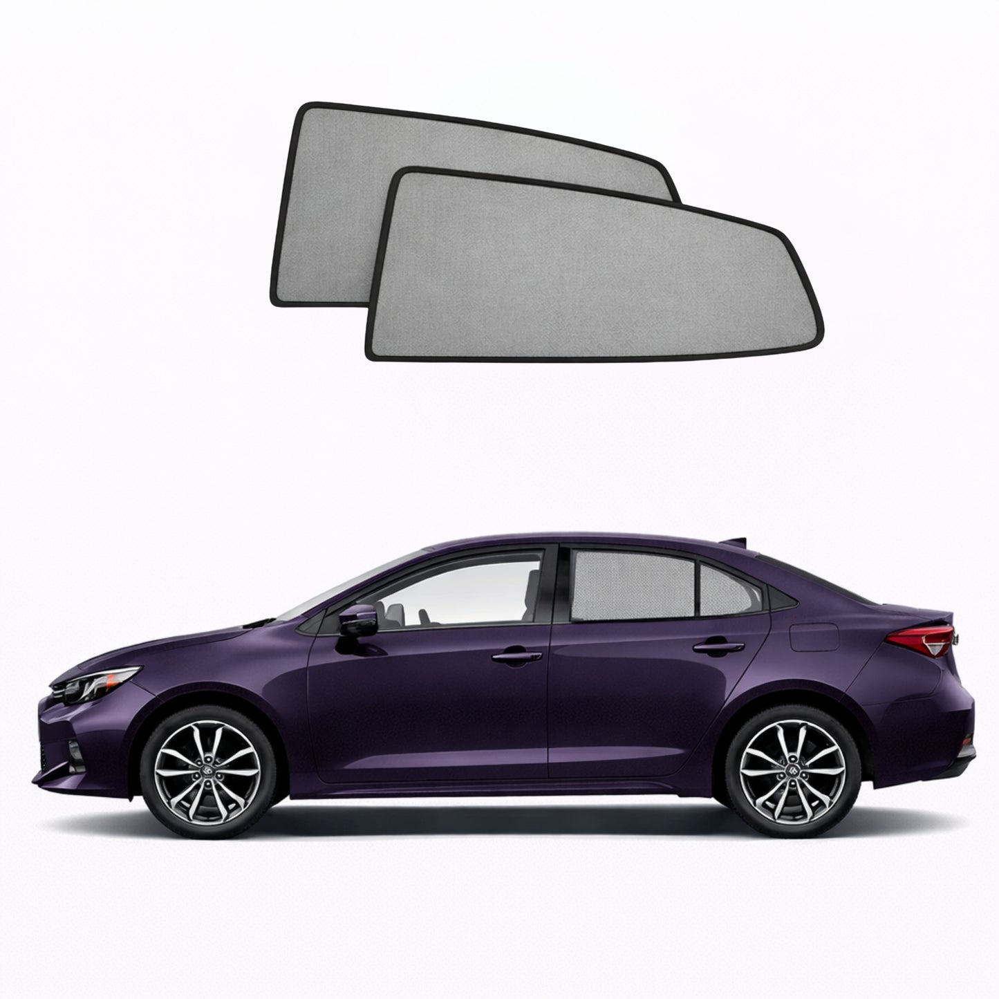Toyota Corolla Sedan 11th Generation Car Rear Window Shades (E170; 2013-2019)