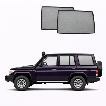 Toyota LandCruiser 70 Series Car Rear Window Shades (76/79 Series; 1984-Present)
