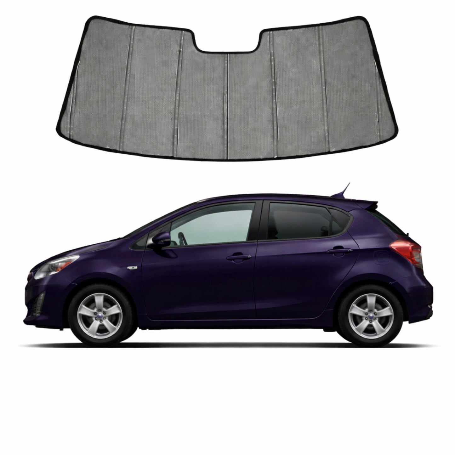 Toyota Yaris/Vitz Hatchback 3rd Generation Front Windscreen Sun Shade (XP130; 2010-2019)
