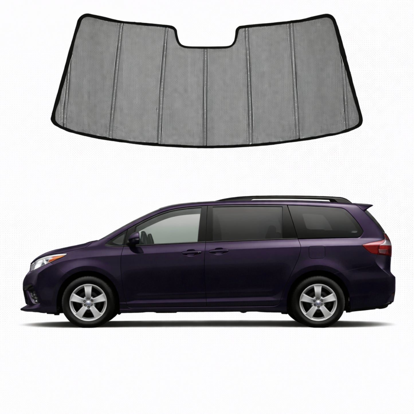 Toyota Sienna 3rd Generation Front Windscreen Sun Shade (XL30; 2011-2020)