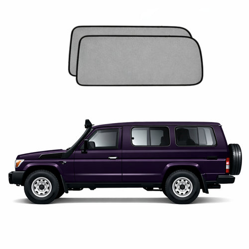 Toyota LandCruiser Troop Carrier Third Row Port Window Shades (78 Series; 1984-Present)