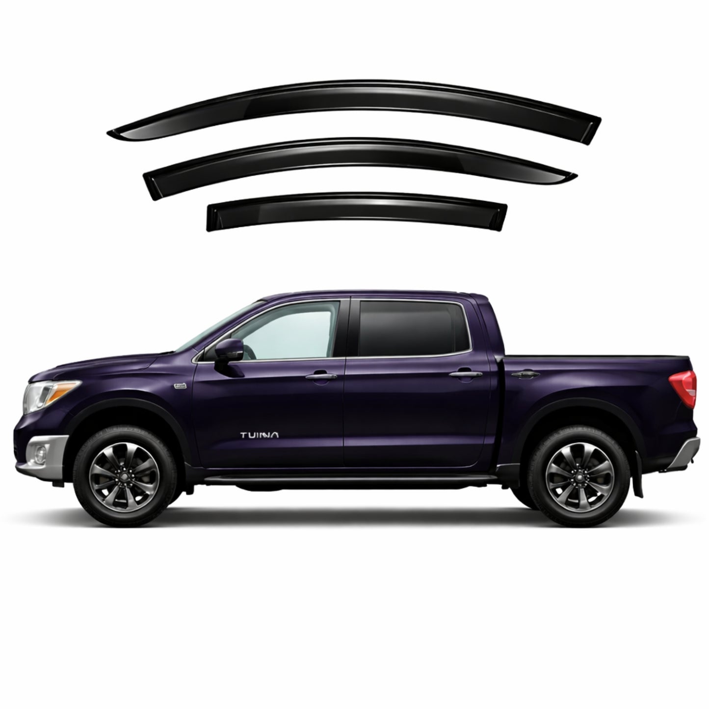 Toyota Tundra CrewMax 2nd Generation Car Weather Shields (XK50; 2007-2021)