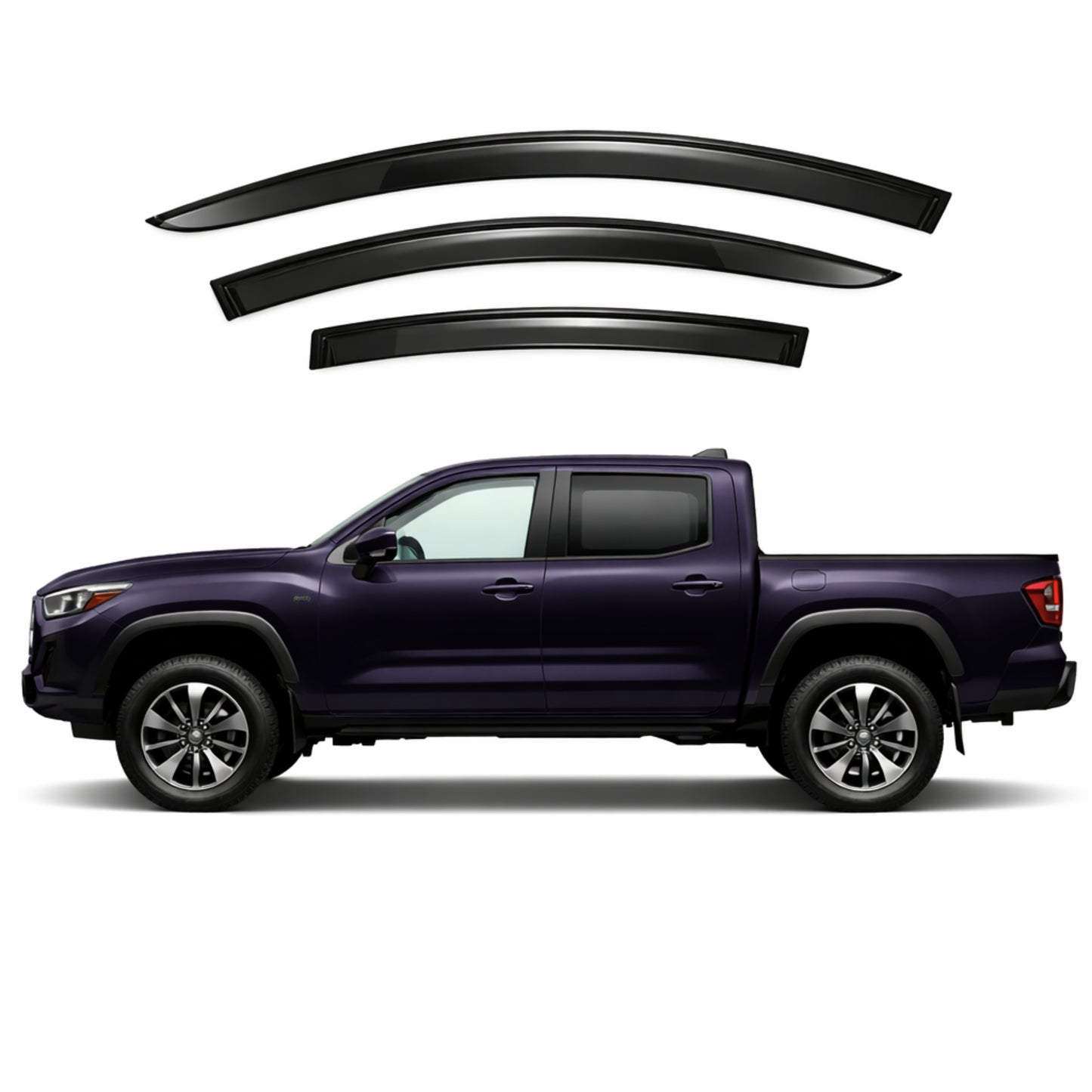 Toyota Tacoma Crew Cab 4th Generation Car Weather Shields (N400; 2024-Present)