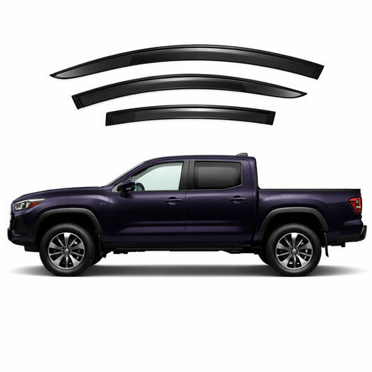 Toyota Tacoma Crew Cab 4th Generation Car Weather Shields (N400; 2024-Present)