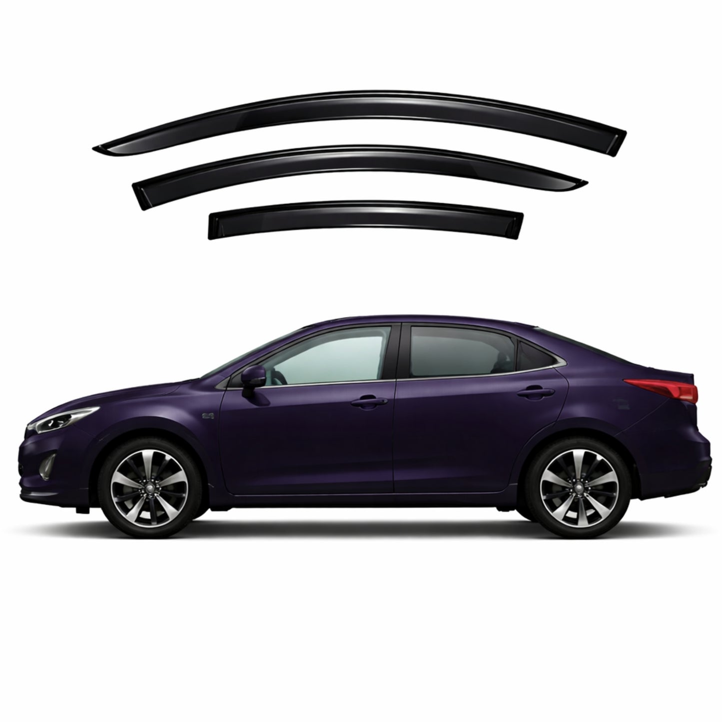 Toyota Corolla Sedan 11th Generation Car Weather Shields (E170; 2013-2019)