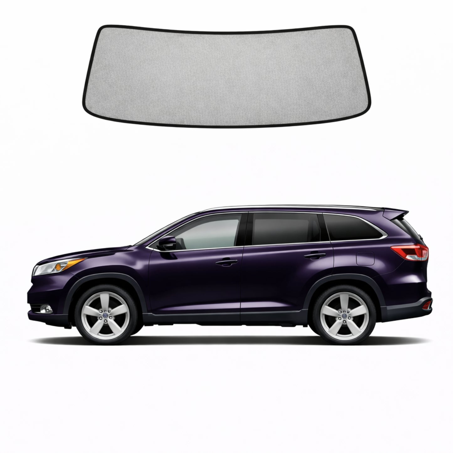 Toyota Kluger/Highlander 3rd Generation Front Windscreen Sun Shade (XU50; 2013-2020)