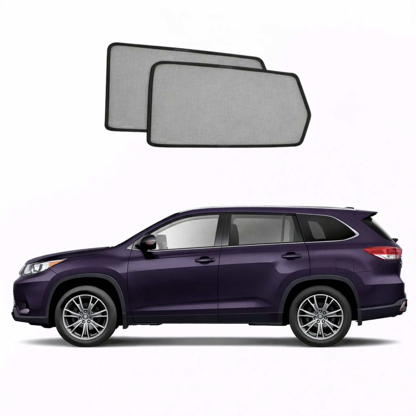 Toyota Kluger/Highlander 3rd Generation Car Rear Window Shades (XU50; 2013-2020)