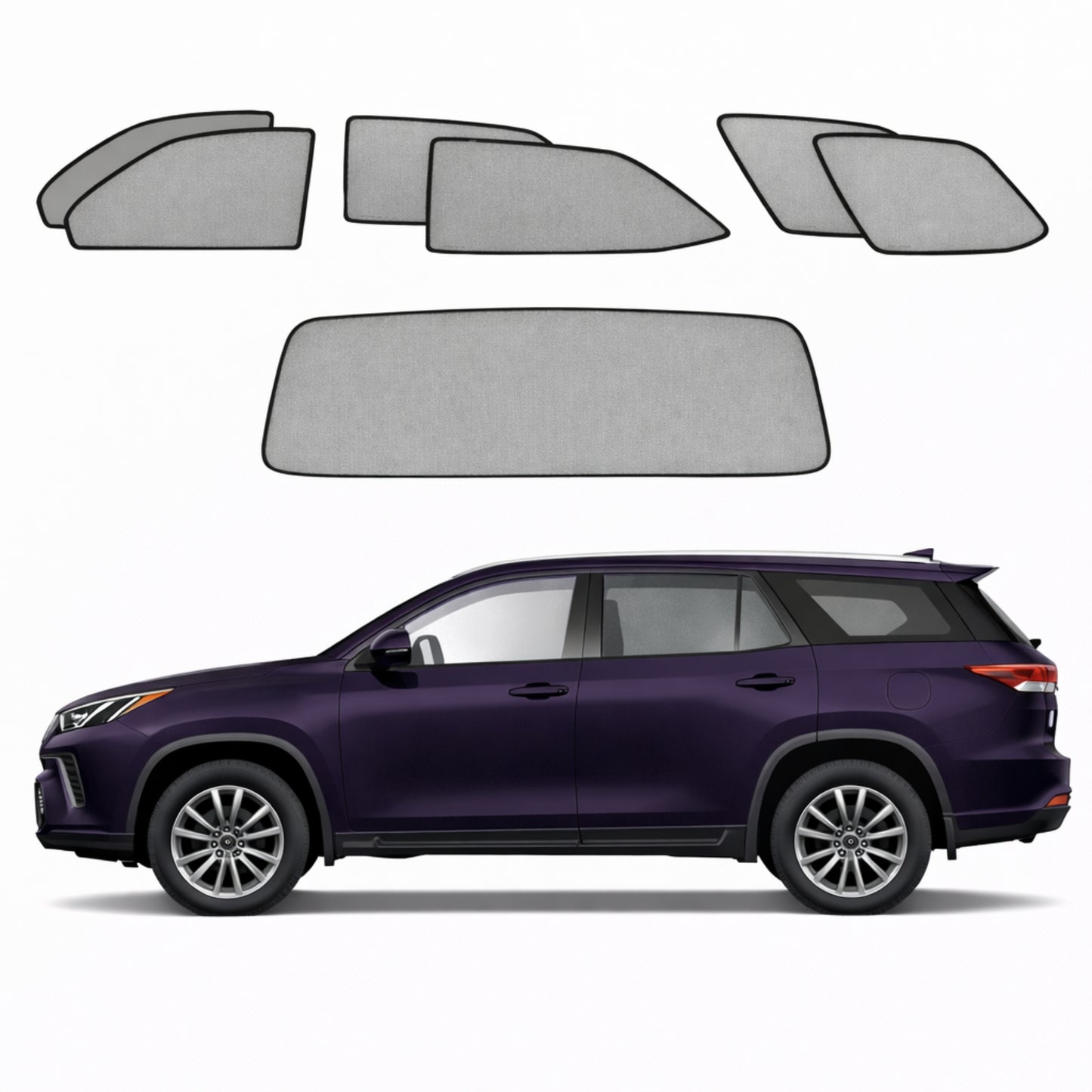 Toyota Fortuner/SW4 2nd Generation Car Window Shades (AN150/AN160; 2015-Present)