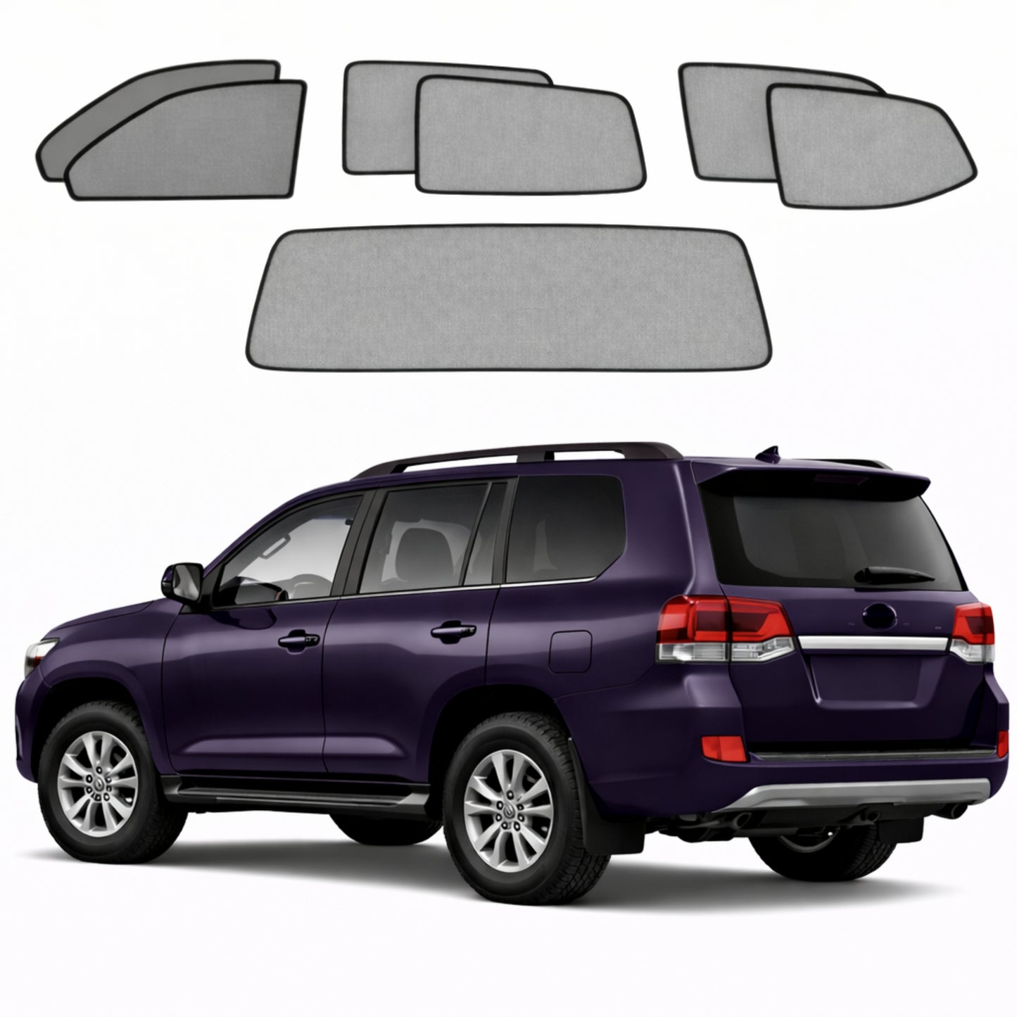 Toyota LandCruiser 200 Series Car Window Shades (J200; 2007-2021)