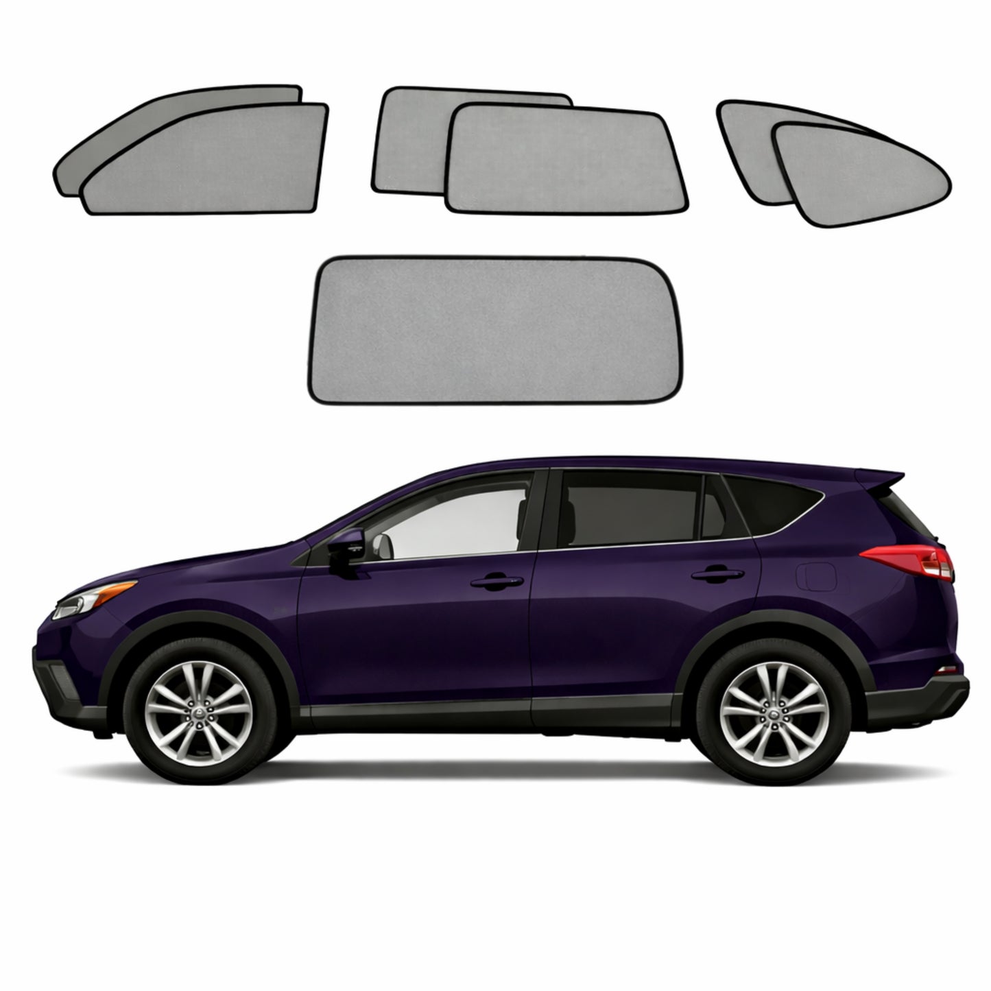 Toyota RAV4 5th Generation Car Window Shades (XA50; 2018-2025)