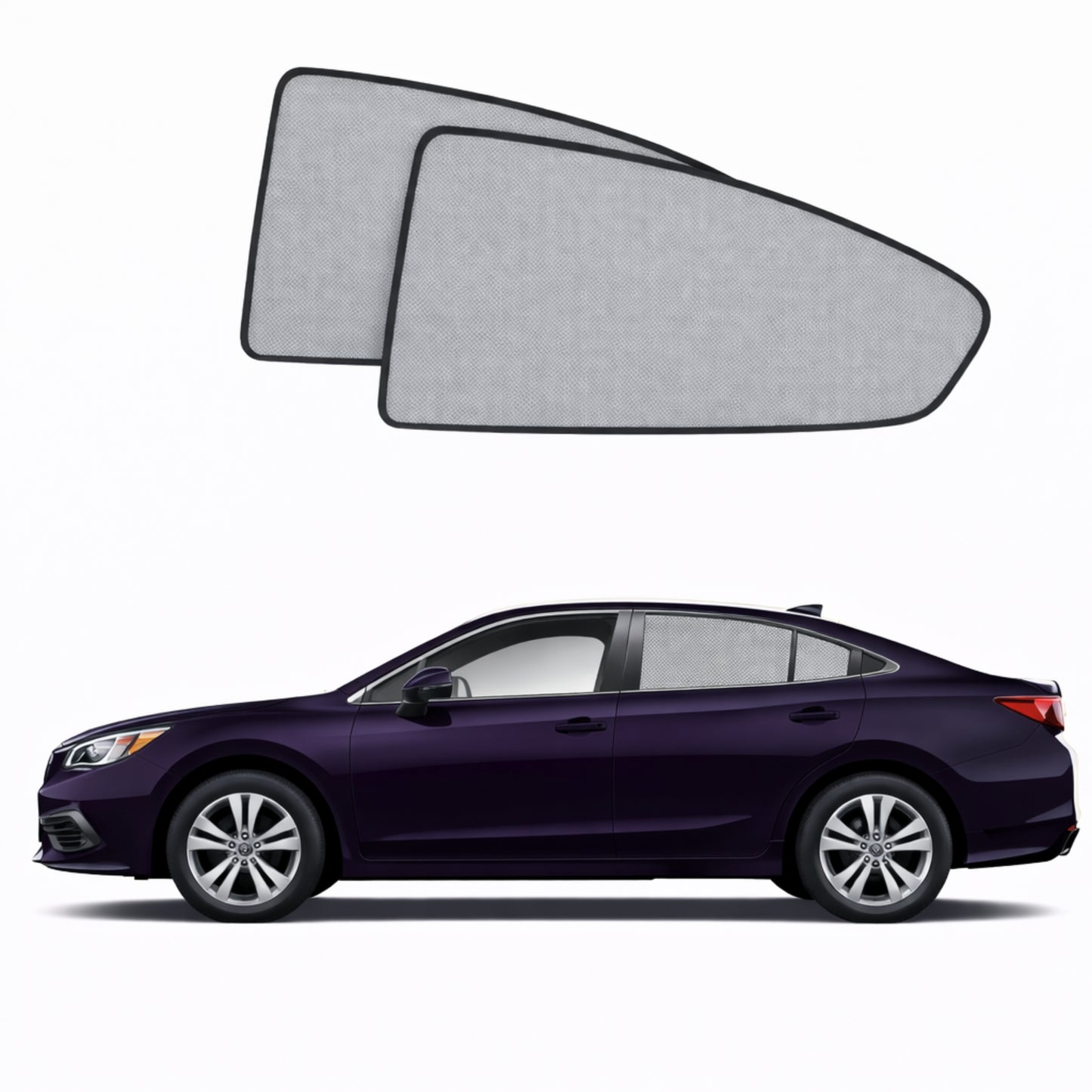 Subaru Legacy 7th Generation Car Rear Window Shades (BW; 2020-2025)