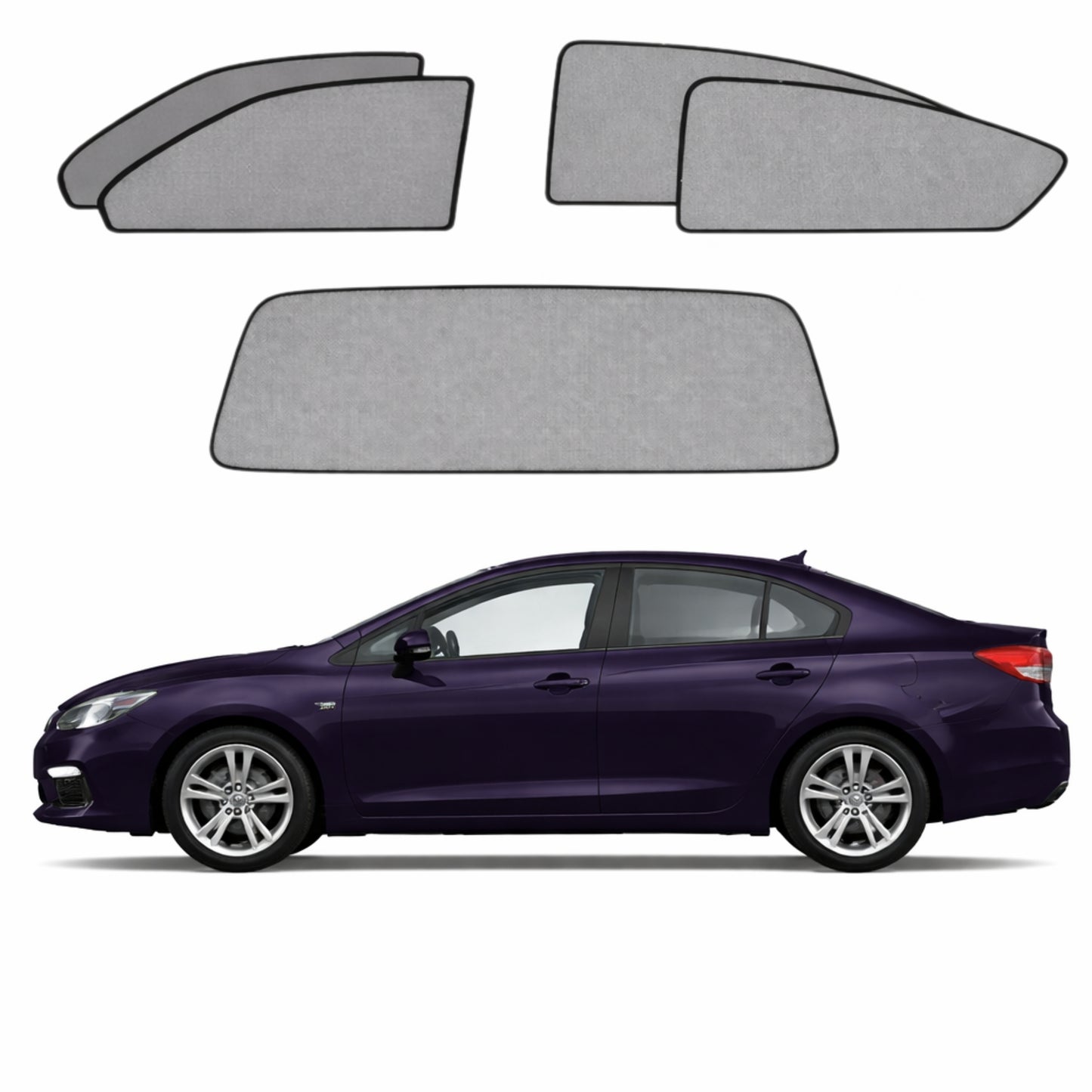 Subaru Impreza Sedan 5th Generation Car Window Shades (GK; 2017-2023)