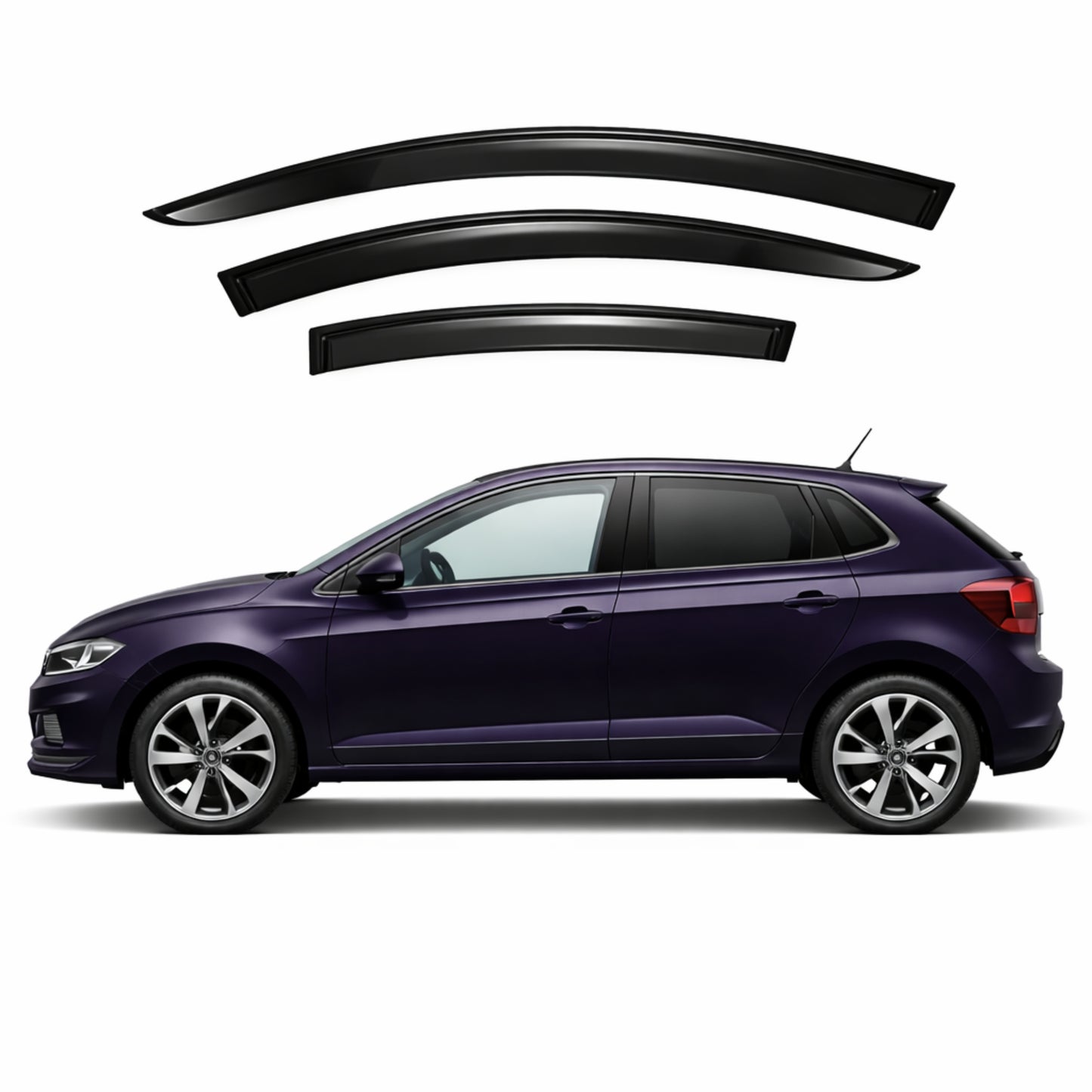 Volkswagen Polo 6th Generation Car Weather Shields (MK6/Typ AW; 2018-Present)