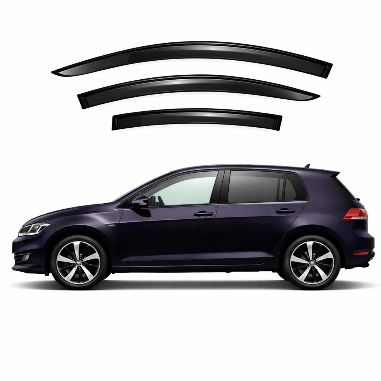 Volkswagen Golf Hatchback 7th Generation Car Weather Shields (MK7/MQB/Typ 5G; 2012-2020)