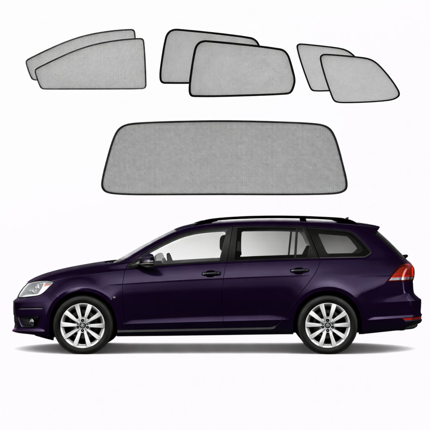 Volkswagen Golf Wagon 5th/6th Generation Car Window Shades (MK5/MK6/Typ 1K/5K; 2003-2013)