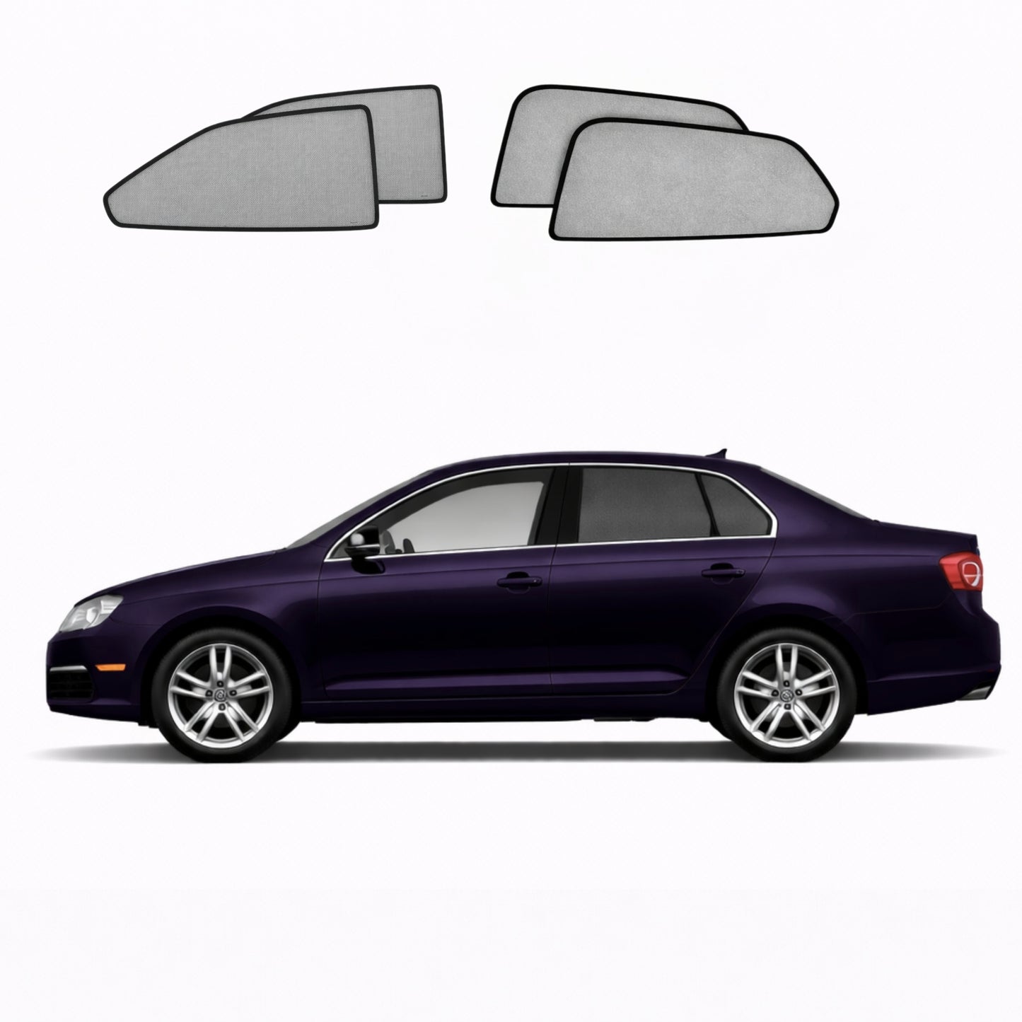 Volkswagen Jetta Sedan 5th Generation Car Window Shades (A5/Typ 1K5; 2006-2011)