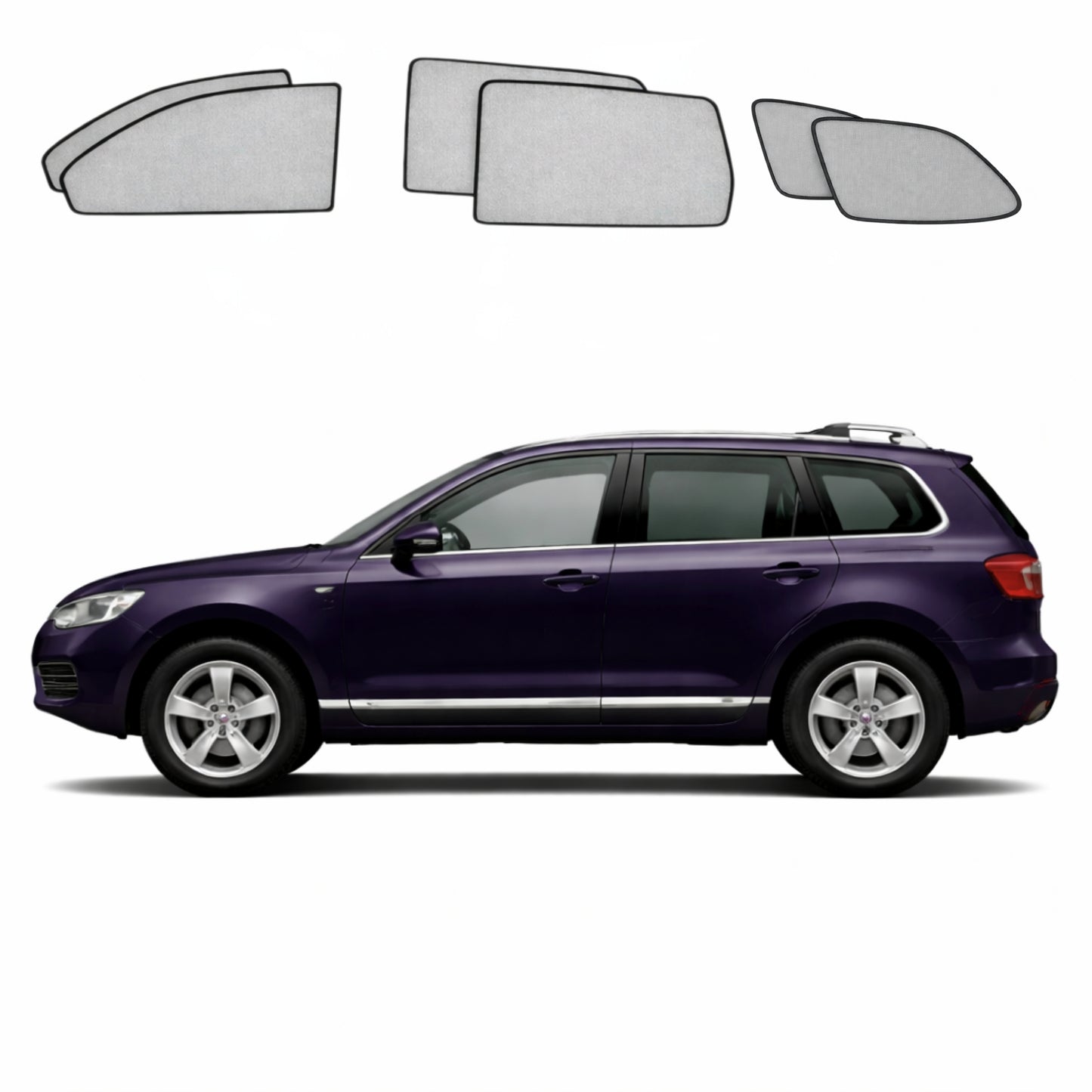 Volkswagen Touareg 1st Generation Car Window Shades (7L; 2002-2010)