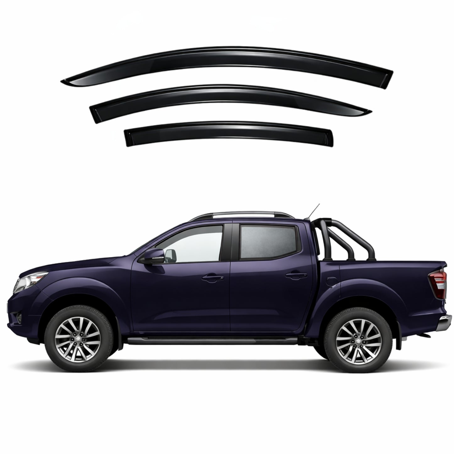 Nissan Navara/NP300 3rd Generation | Mercedes-Benz X-Class | Renault Alaskan Car Weather Shields (D23; 2014-Present)