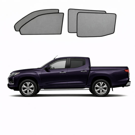 Mitsubishi Triton 6th Generation Car Window Shades (LC/MV; 2023-Present)