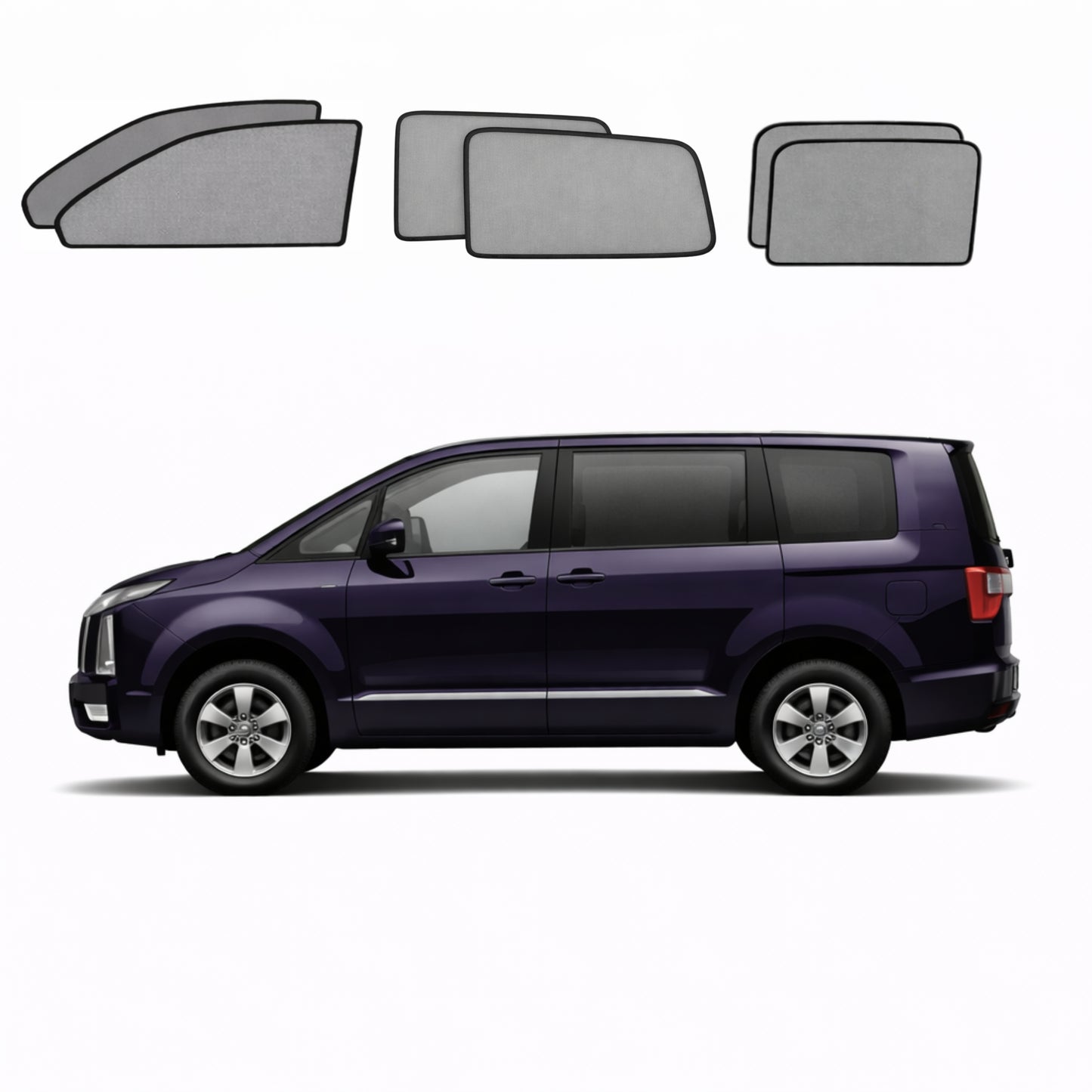 Mitsubishi Delica 5th Generation Car Window Shades (D:5; 2007-Present)