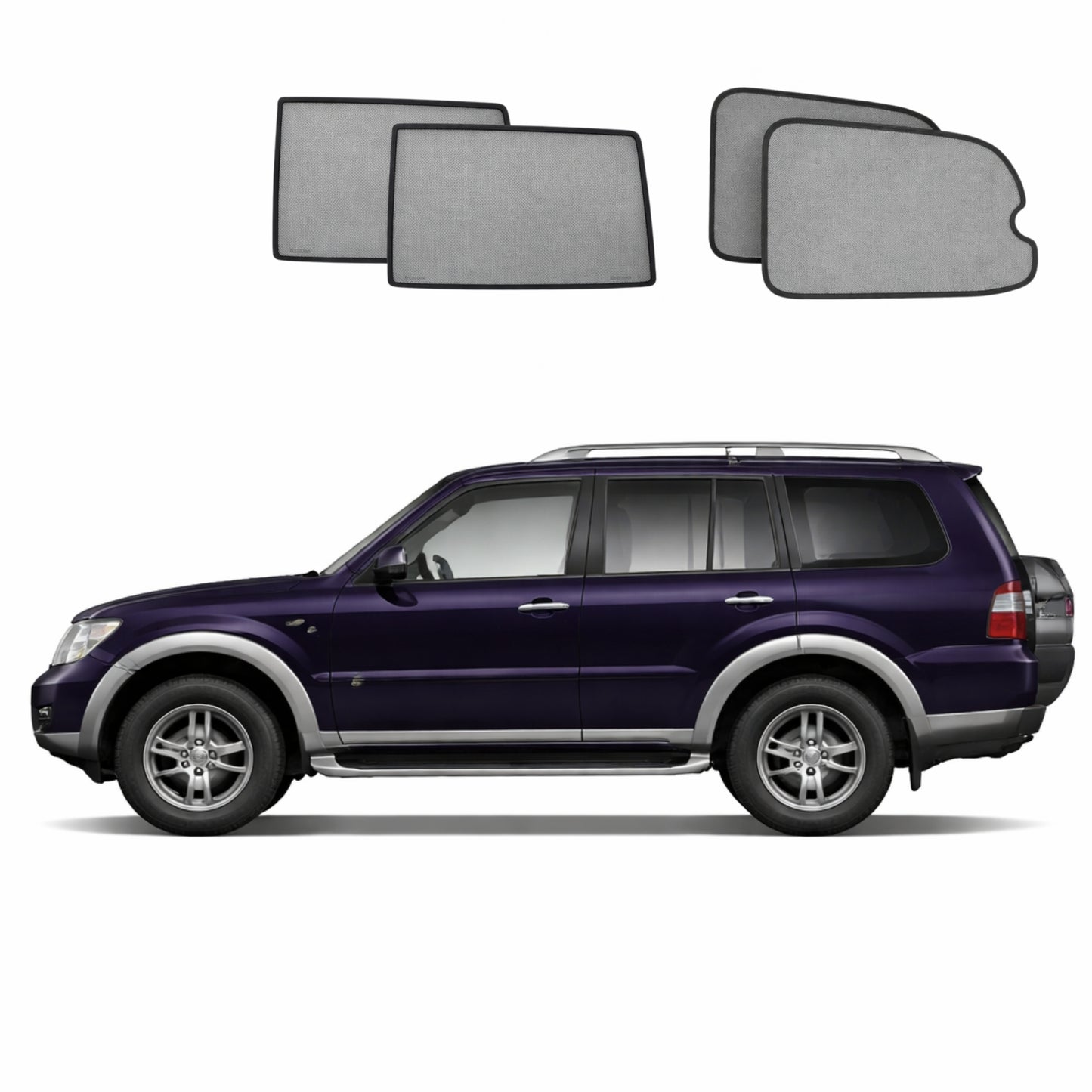 Mitsubishi Pajero/Montero/Shogun 4th Generation Car Window Shades (V80; 2007-2021)