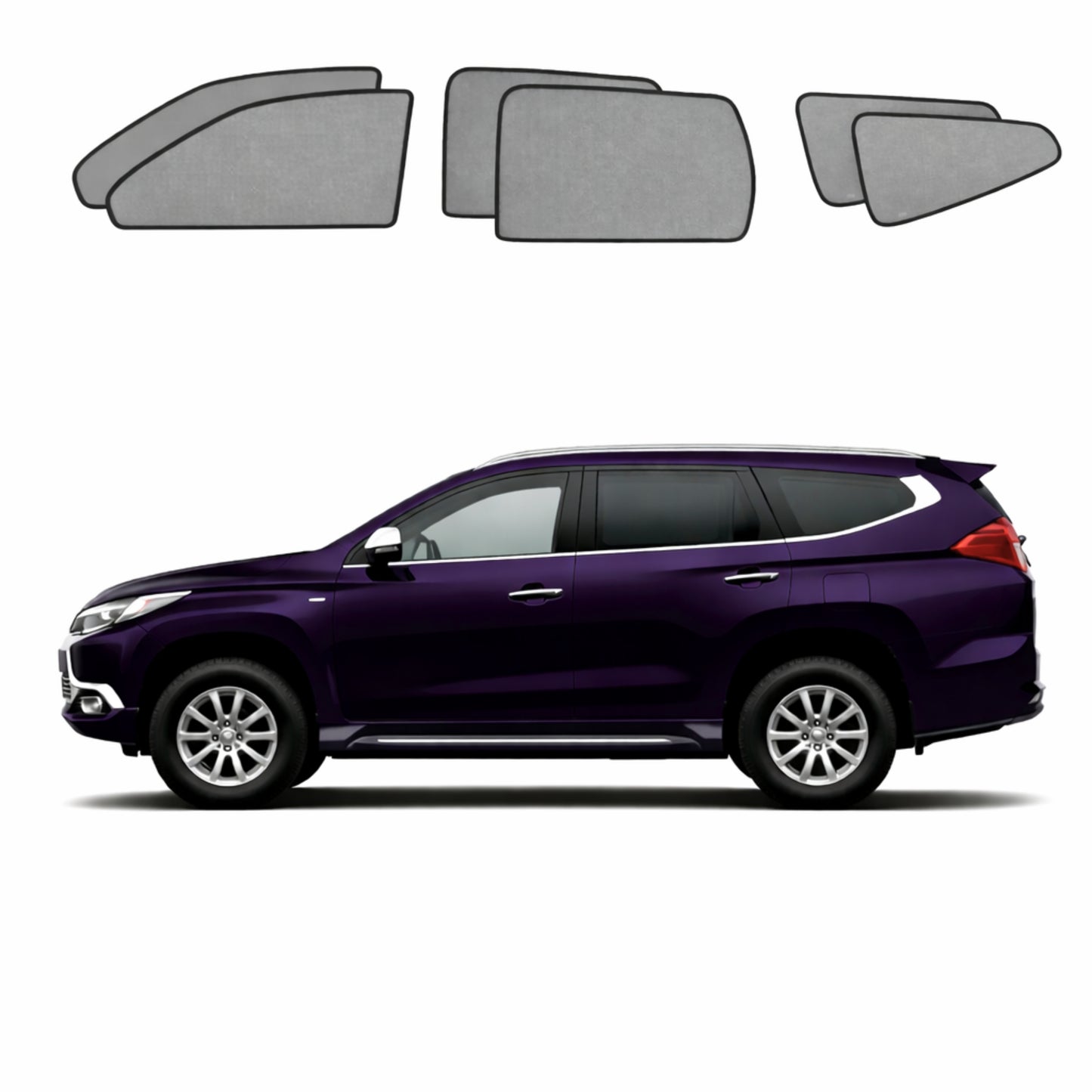 Mitsubishi Pajero Sport/Montero Sport/Shogun Sport 3rd Generation Car Window Shades (QE/QF/QG Series; 2015-Present)