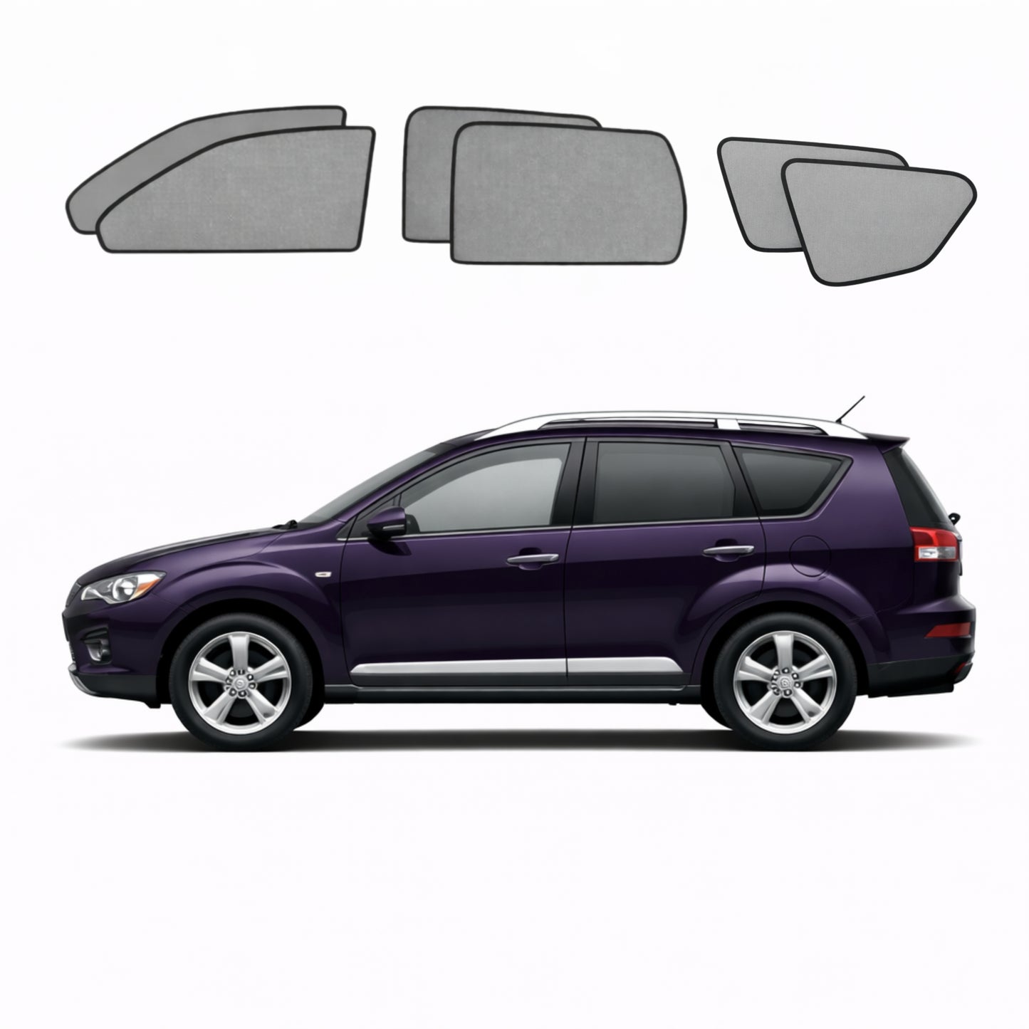Mitsubishi Outlander 2nd Generation Car Window Shades (CW/XG/XH; 2006-2012)