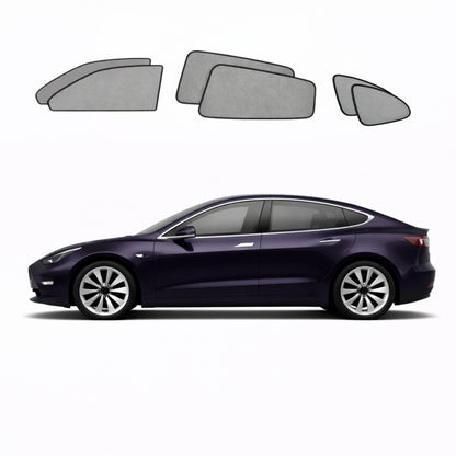 Tesla Model 3 Facelift Car Window Shades (2023-Present)