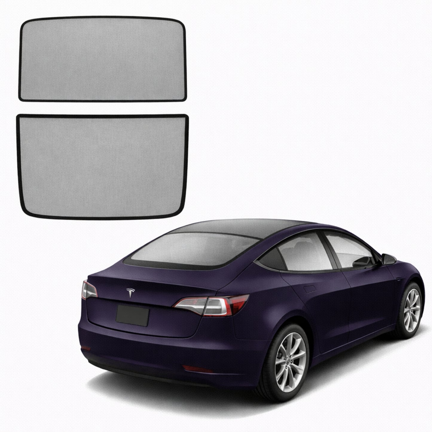 Tesla Model 3 Rear Windscreen Shade (2 Pieces) (2017-Present)