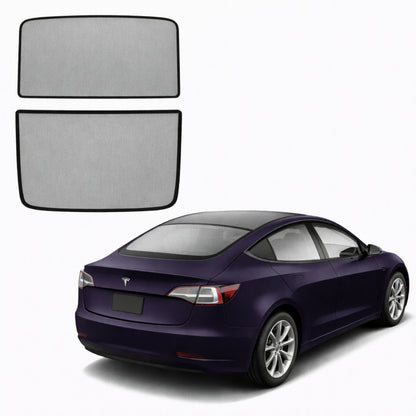 Tesla Model 3 Rear Windscreen Shade (2 Pieces) (2017-Present)