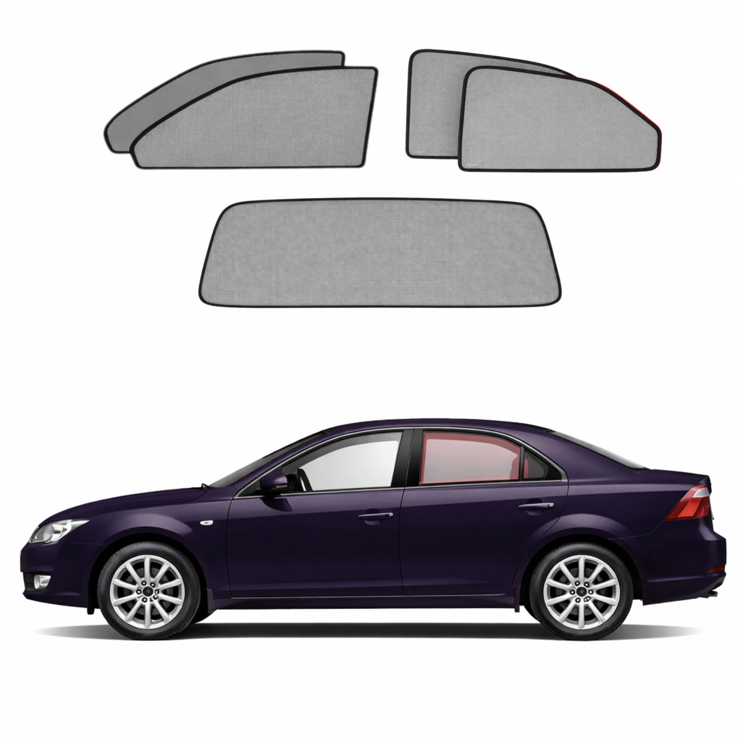 Ford Mondeo Sedan | Mercury Mystique 2nd Generation Car Window Shades (MK2; 2000-2007)